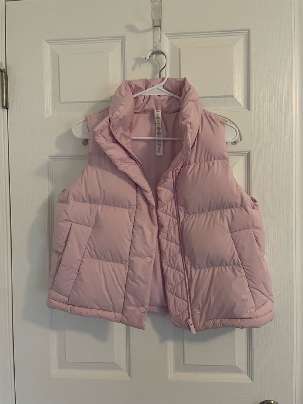 lululemon athletica Pale Pink Quilted Down Vest